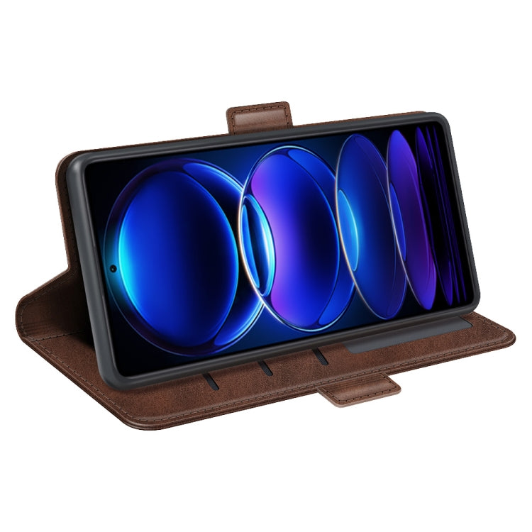 For Xiaomi Redmi Note 12 Pro 5G Global Dual-side Magnetic Buckle Horizontal Flip Leather Phone Case