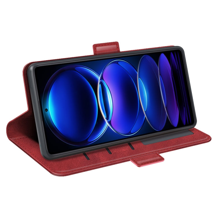 For Xiaomi Redmi Note 12 Pro 5G Global Dual-side Magnetic Buckle Horizontal Flip Leather Phone Case