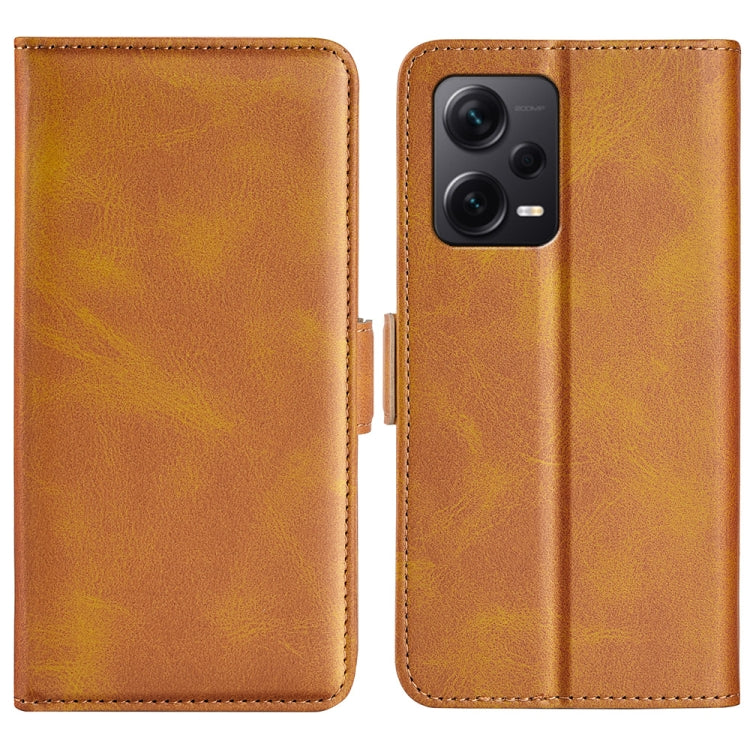 For Xiaomi Redmi Note 12 Pro+ Dual-side Magnetic Buckle Horizontal Flip Leather Phone Case