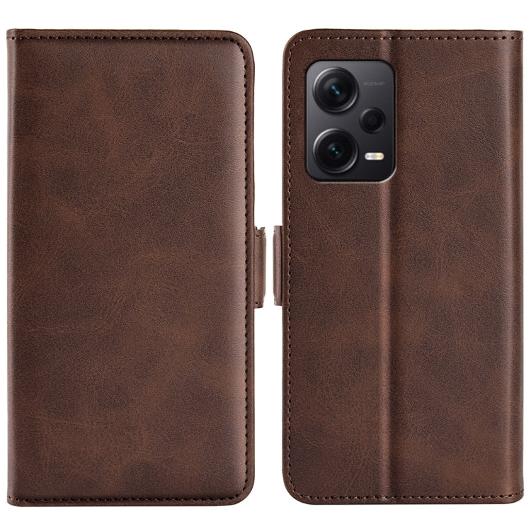 For Xiaomi Redmi Note 12 Pro+ Dual-side Magnetic Buckle Horizontal Flip Leather Phone Case