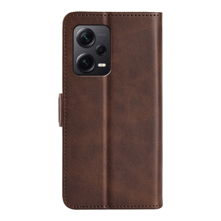 For Xiaomi Redmi Note 12 Pro+ Dual-side Magnetic Buckle Horizontal Flip Leather Phone Case