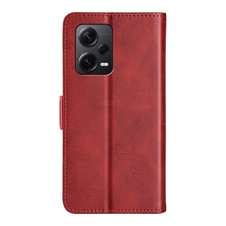 For Xiaomi Redmi Note 12 Pro+ Dual-side Magnetic Buckle Horizontal Flip Leather Phone Case