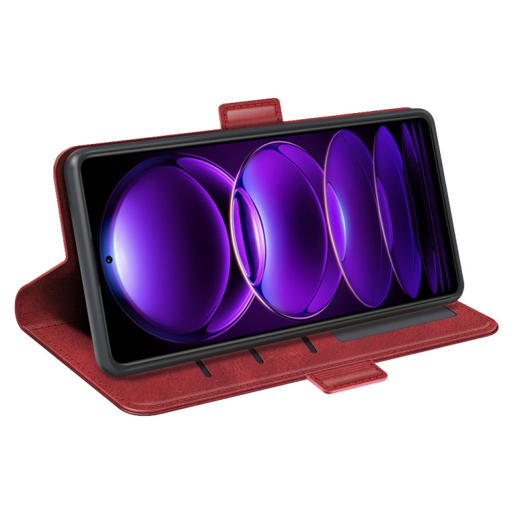 For Xiaomi Redmi Note 12 Pro+ Dual-side Magnetic Buckle Horizontal Flip Leather Phone Case