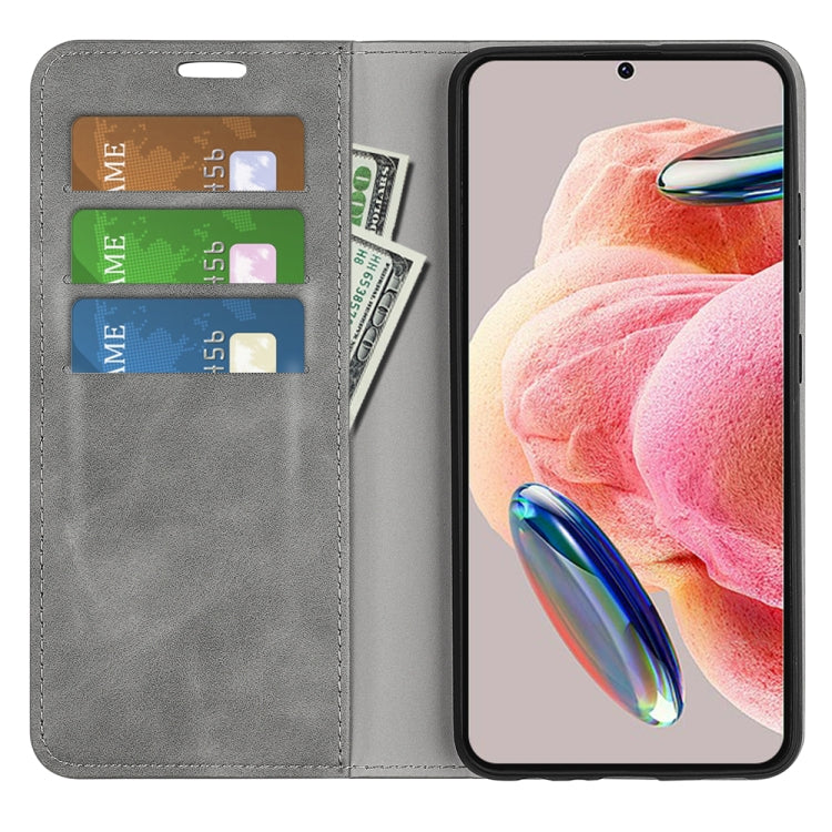 For Xiaomi Redmi Note 12 4G Global Retro-skin Magnetic Suction Leather Phone Case