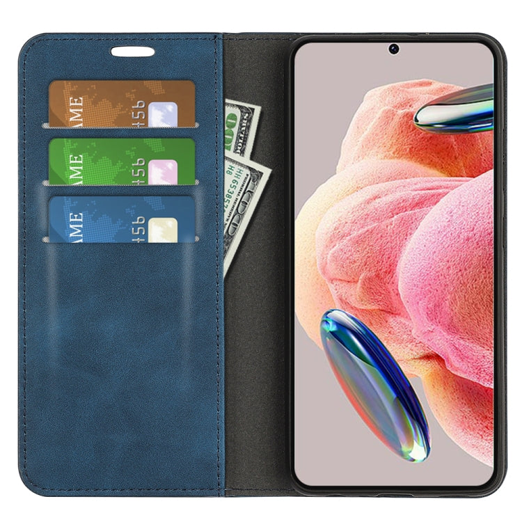 For Xiaomi Redmi Note 12 4G Global Retro-skin Magnetic Suction Leather Phone Case