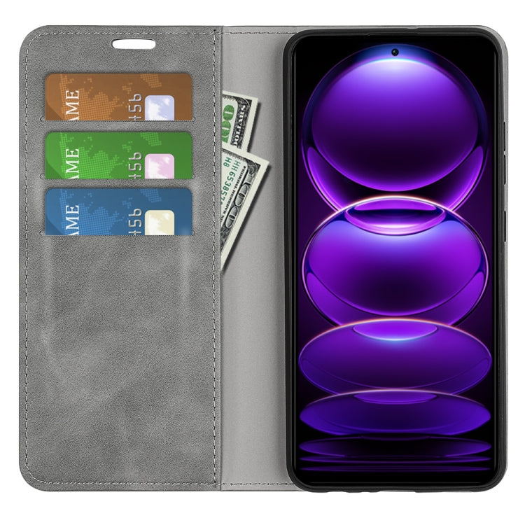 For Xiaomi Redmi Note 12 Pro+ 5G Global Retro-skin Magnetic Suction Leather Phone Case