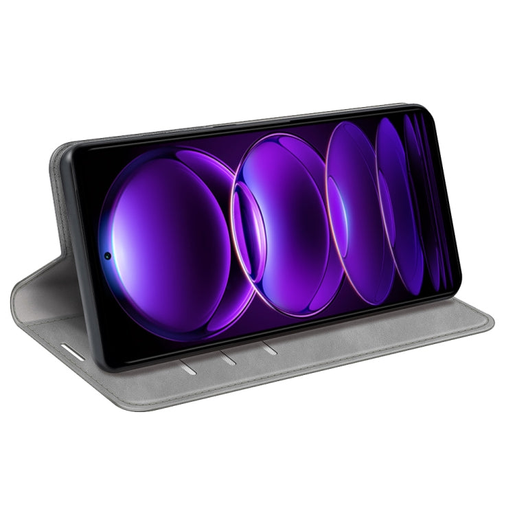 For Xiaomi Redmi Note 12 Pro+ 5G Global Retro-skin Magnetic Suction Leather Phone Case