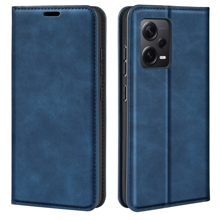 For Xiaomi Redmi Note 12 Pro+ 5G Global Retro-skin Magnetic Suction Leather Phone Case