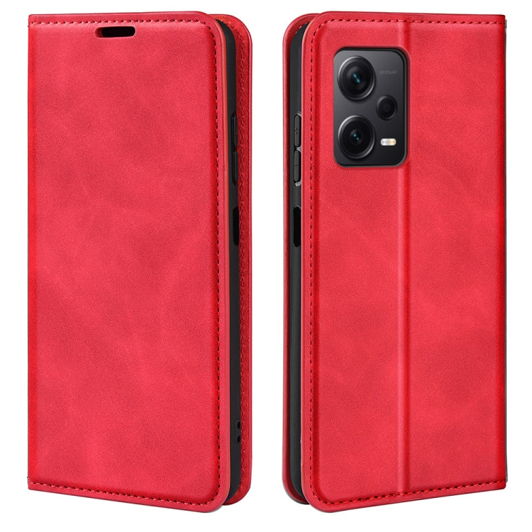 For Xiaomi Redmi Note 12 Pro+ 5G Global Retro-skin Magnetic Suction Leather Phone Case