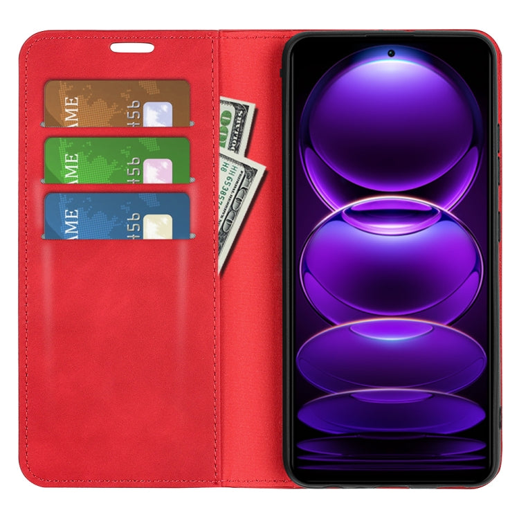 For Xiaomi Redmi Note 12 Pro+ 5G Global Retro-skin Magnetic Suction Leather Phone Case