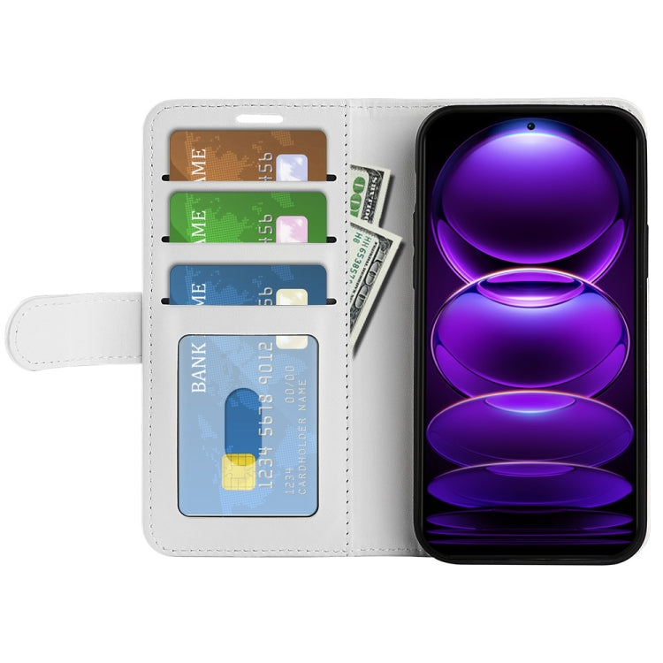 For Xiaomi Redmi Note 12 Pro+ Global R64 Texture Horizontal Flip Leather Phone Case