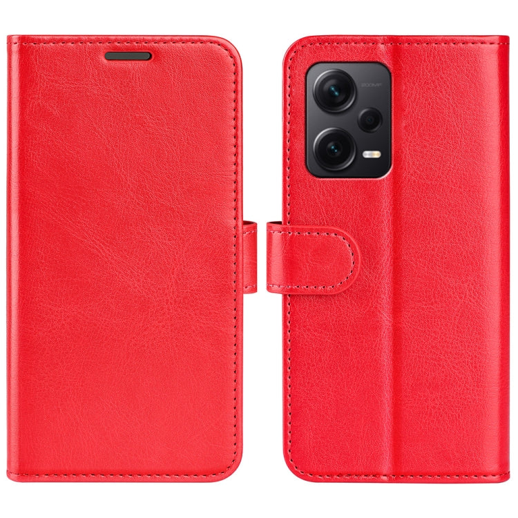 For Xiaomi Redmi Note 12 Pro+ Global R64 Texture Horizontal Flip Leather Phone Case