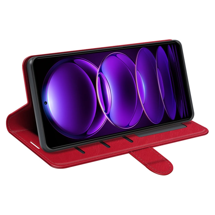 For Xiaomi Redmi Note 12 Pro+ Global R64 Texture Horizontal Flip Leather Phone Case