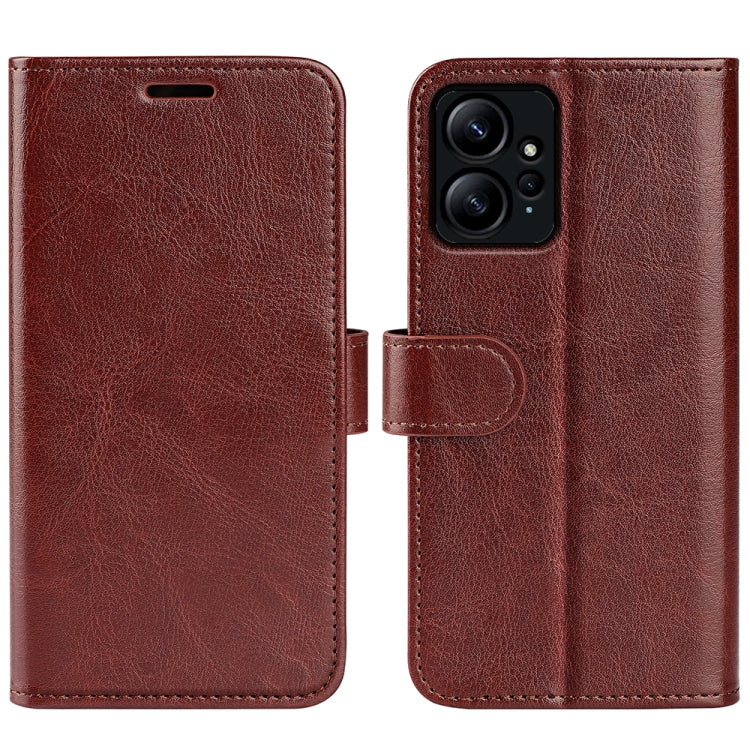 For Xiaomi Redmi Note 12 4G Global R64 Texture Horizontal Flip Leather Phone Case