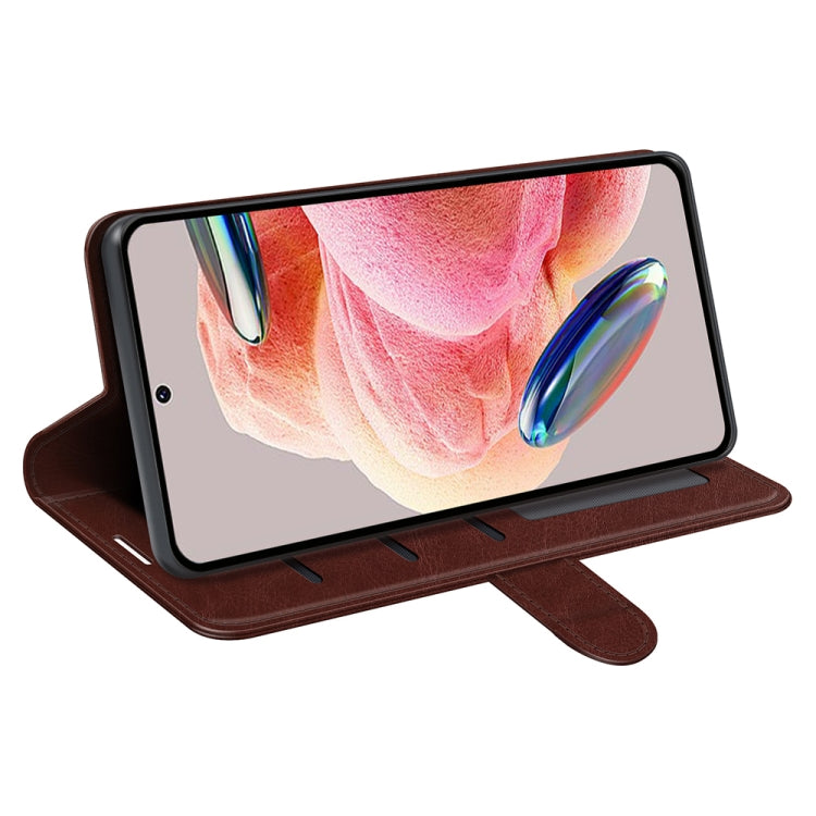 For Xiaomi Redmi Note 12 4G Global R64 Texture Horizontal Flip Leather Phone Case