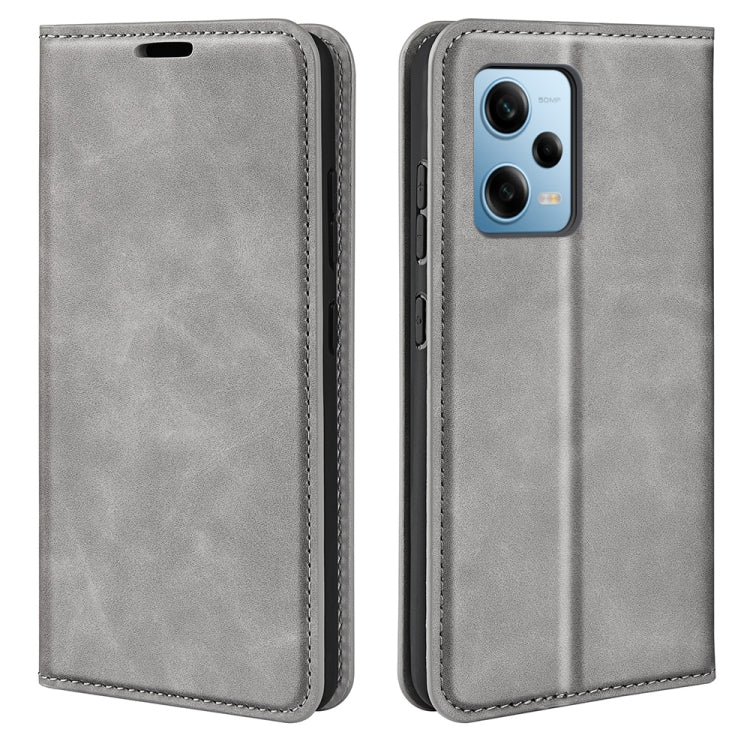For Xiaomi Redmi Note 12 Pro 5G Global Retro-skin Magnetic Suction Leather Phone Case