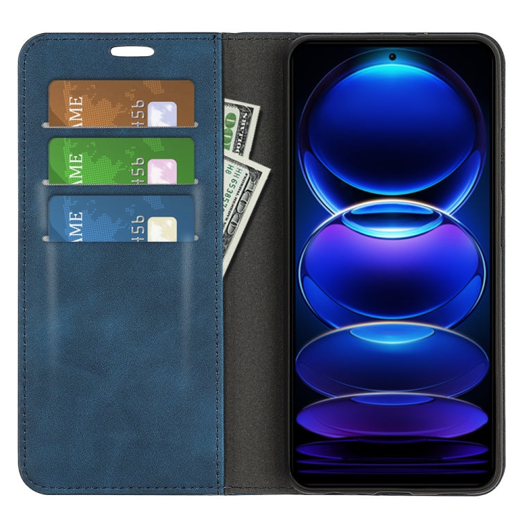For Xiaomi Redmi Note 12 Pro 5G Global Retro-skin Magnetic Suction Leather Phone Case