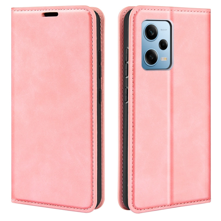 For Xiaomi Redmi Note 12 Pro 5G Global Retro-skin Magnetic Suction Leather Phone Case