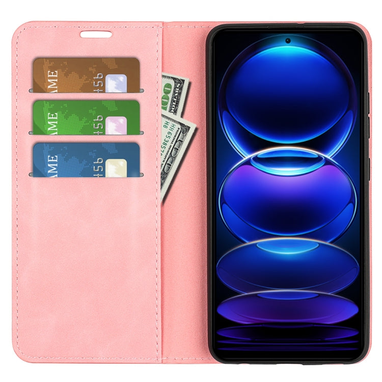 For Xiaomi Redmi Note 12 Pro 5G Global Retro-skin Magnetic Suction Leather Phone Case