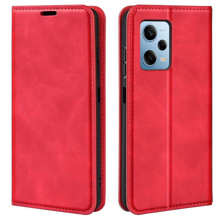 For Xiaomi Redmi Note 12 Pro 5G Global Retro-skin Magnetic Suction Leather Phone Case
