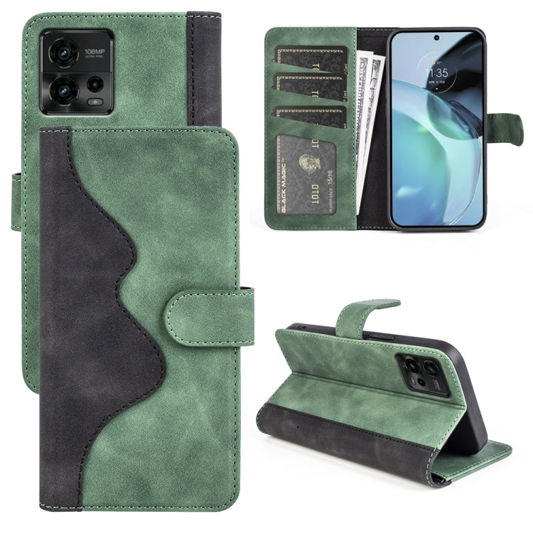 For Motorola Moto G72 Stitching Horizontal Flip Leather Phone Case