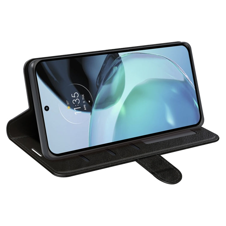 For Motorola Moto G72 R64 Texture Horizontal Flip Leather Phone Case