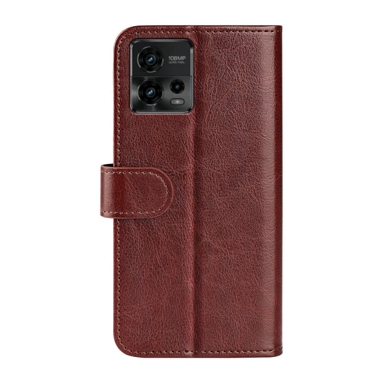 For Motorola Moto G72 R64 Texture Horizontal Flip Leather Phone Case