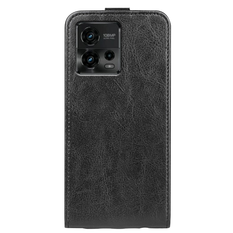 For Motorola Moto G72 R64 Texture Single Vertical Flip Leather Phone Case