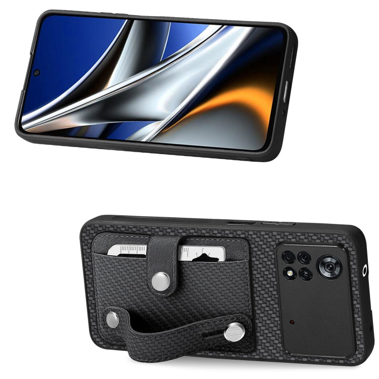 For Xiaomi Poco X4 Pro 5G Wristband Kickstand Card Wallet Back Cover Phone Case with Tool Knife