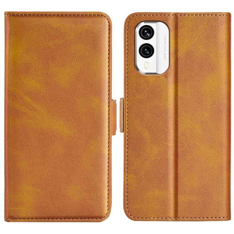 For Nokia X30 Dual-side Magnetic Buckle Horizontal Flip Leather Phone Case