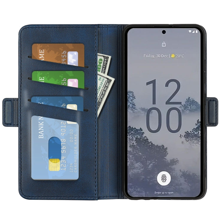 For Nokia X30 Dual-side Magnetic Buckle Horizontal Flip Leather Phone Case