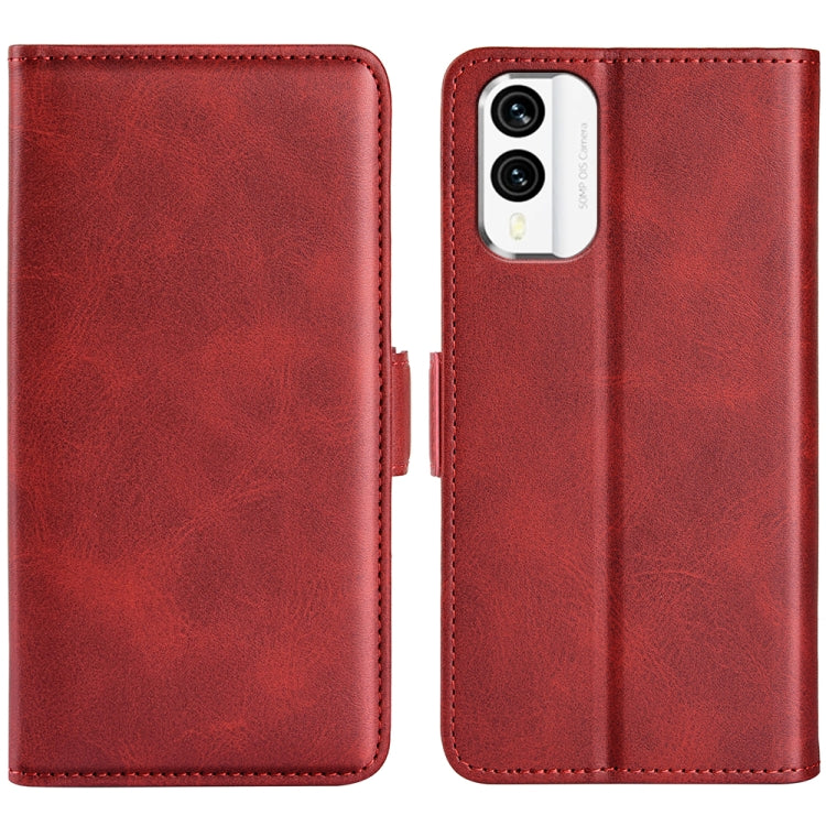 For Nokia X30 Dual-side Magnetic Buckle Horizontal Flip Leather Phone Case
