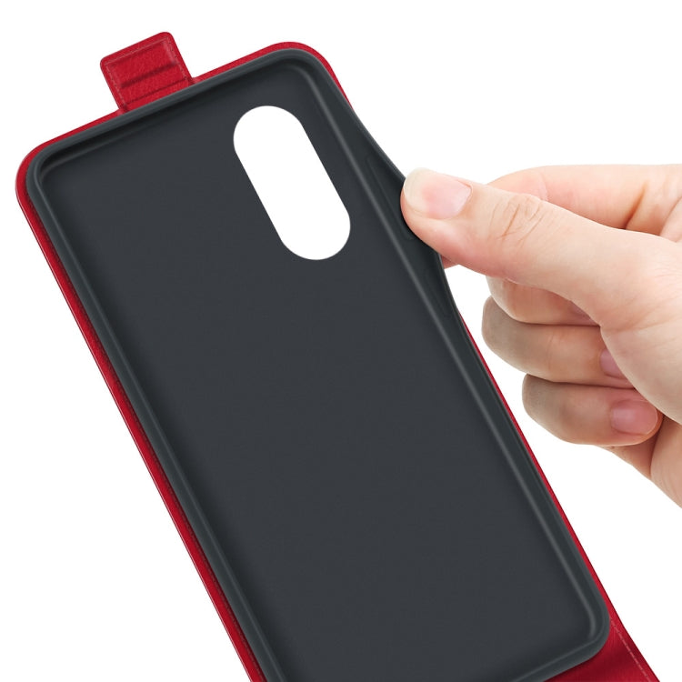 For OPPO A58 R64 Texture Single Vertical Flip Leather Phone Case