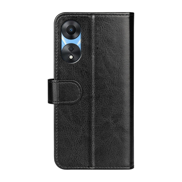 For OPPO A58 R64 Texture Horizontal Flip Leather Phone Case