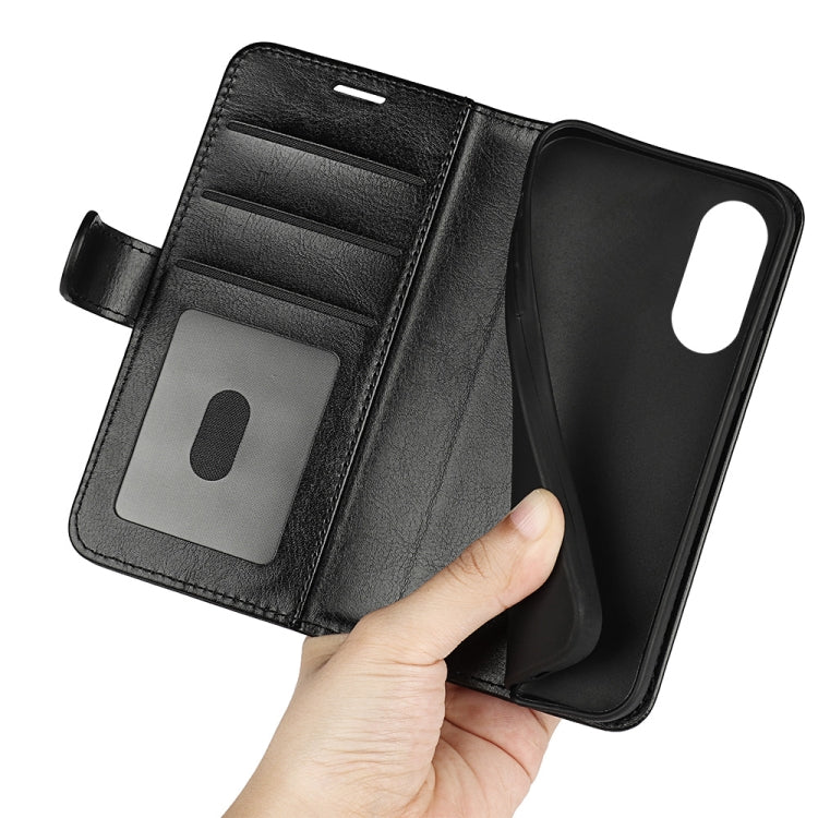 For OPPO A58 R64 Texture Horizontal Flip Leather Phone Case