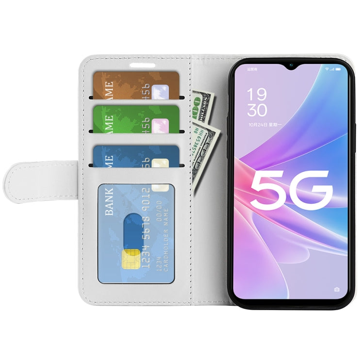 For OPPO A58 R64 Texture Horizontal Flip Leather Phone Case