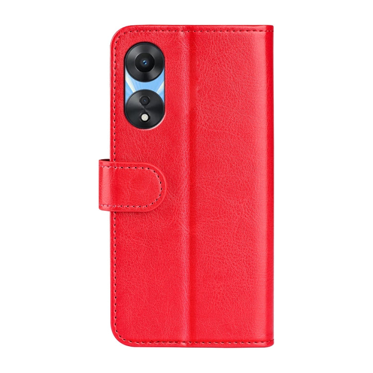 For OPPO A58 R64 Texture Horizontal Flip Leather Phone Case