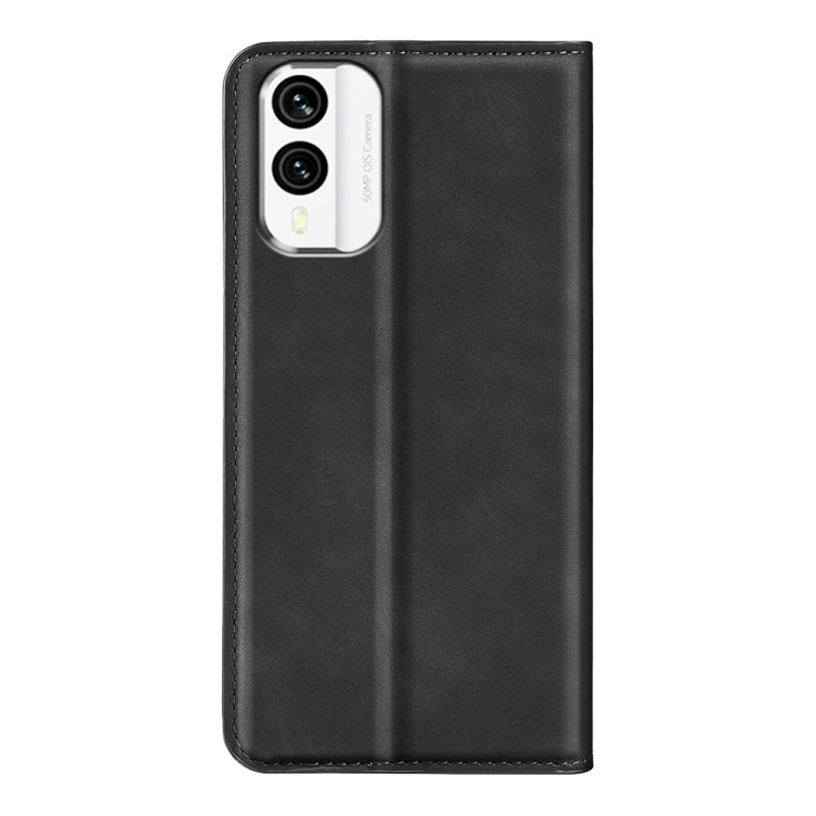 For Nokia X30 Retro-skin Magnetic Suction Leather Phone Case