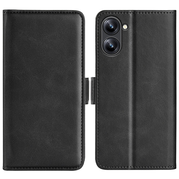 For Realme 10 4G Dual-side Magnetic Buckle Horizontal Flip Leather Phone Case