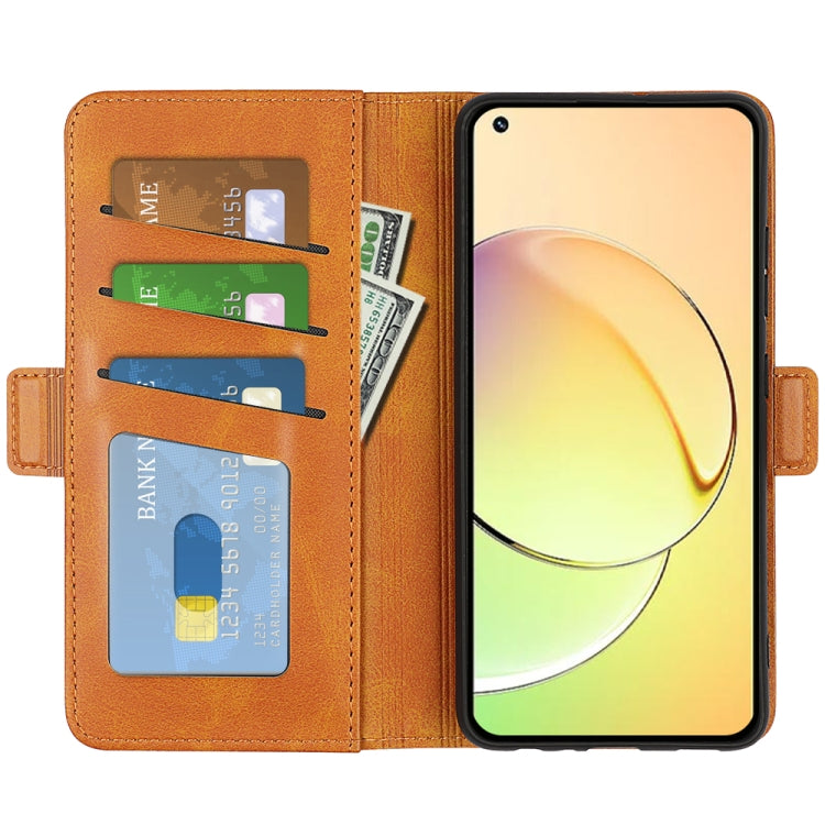 For Realme 10 4G Dual-side Magnetic Buckle Horizontal Flip Leather Phone Case