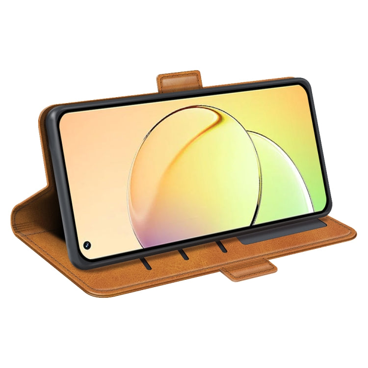 For Realme 10 4G Dual-side Magnetic Buckle Horizontal Flip Leather Phone Case