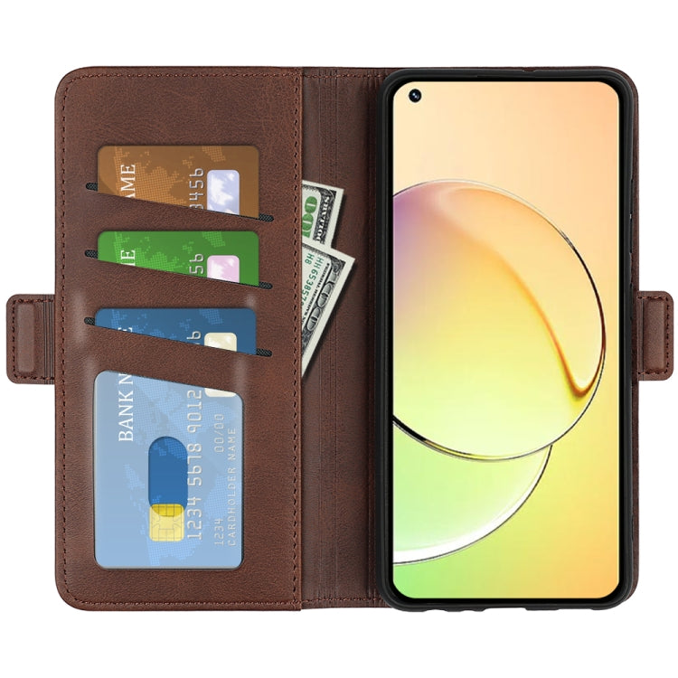For Realme 10 4G Dual-side Magnetic Buckle Horizontal Flip Leather Phone Case