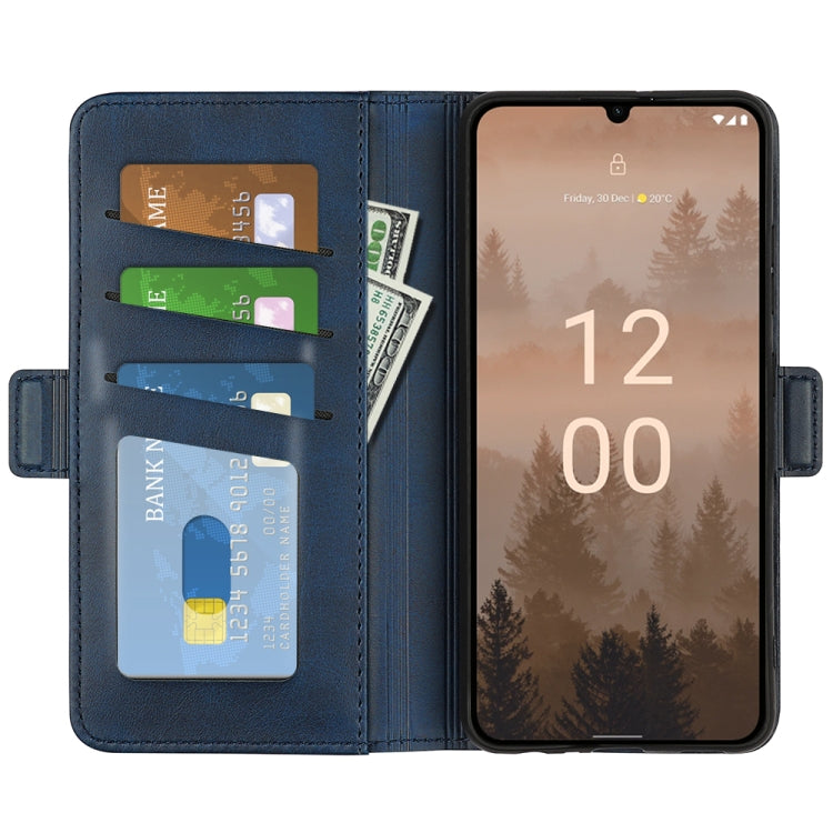 For Nokia C31 Dual-side Magnetic Buckle Horizontal Flip Leather Phone Case