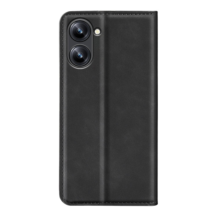For Realme 10 4G Retro-skin Magnetic Suction Leather Phone Case