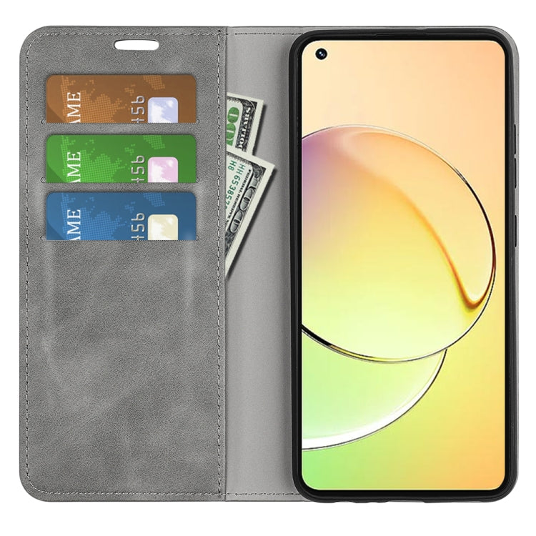 For Realme 10 4G Retro-skin Magnetic Suction Leather Phone Case