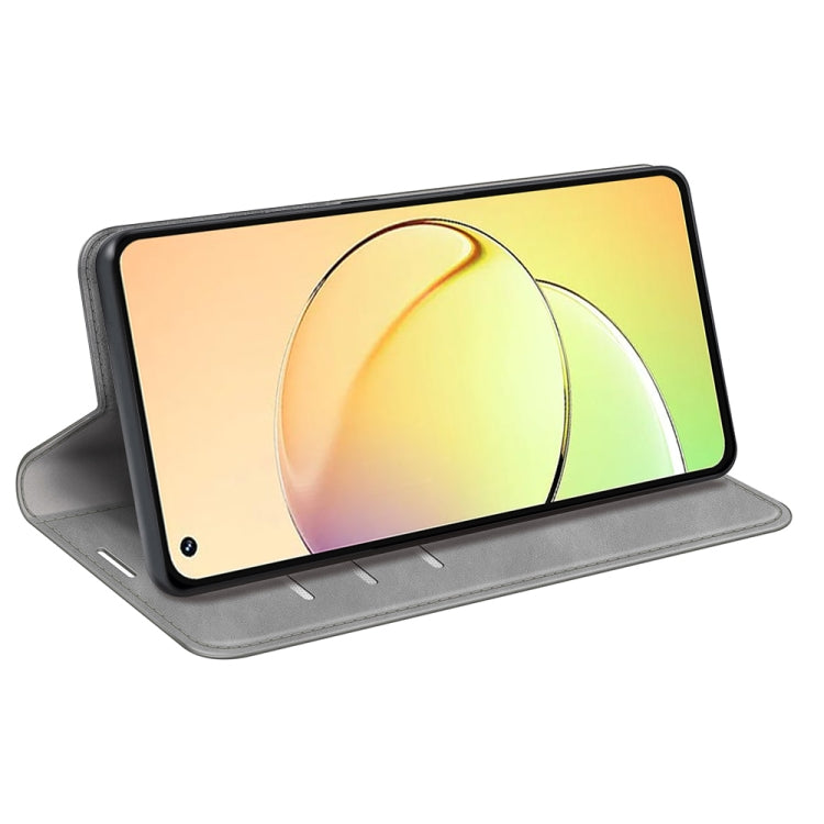 For Realme 10 4G Retro-skin Magnetic Suction Leather Phone Case