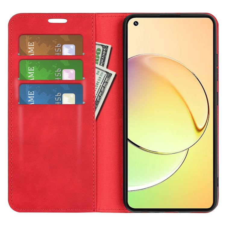 For Realme 10 4G Retro-skin Magnetic Suction Leather Phone Case