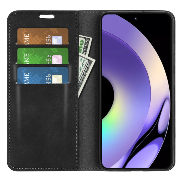 For Realme 10 Pro Retro-skin Magnetic Suction Leather Phone Case