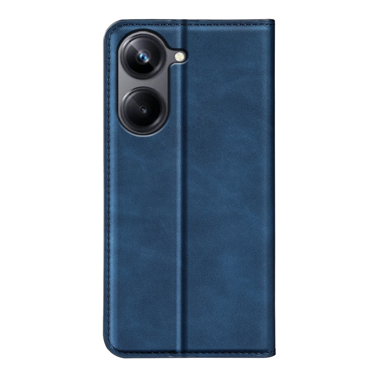 For Realme 10 Pro Retro-skin Magnetic Suction Leather Phone Case