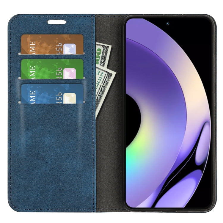 For Realme 10 Pro Retro-skin Magnetic Suction Leather Phone Case